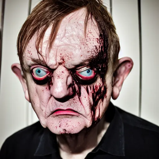 Image similar to fleshy wet mark e smith turned inside out, practical effects, horror