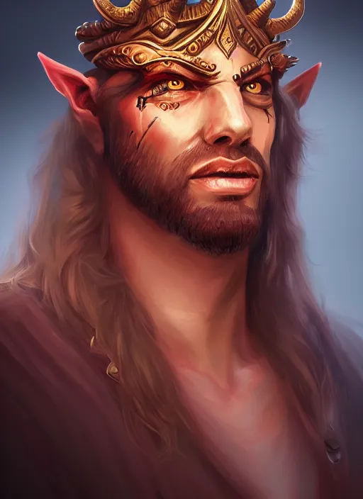 Image similar to portrait epic of dajjal. highly detailed, digital painting, concept art, smooth, sharp focus, illustration, art by creaturecollege