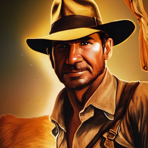 Prompt: indiana jones but he's a dog instead