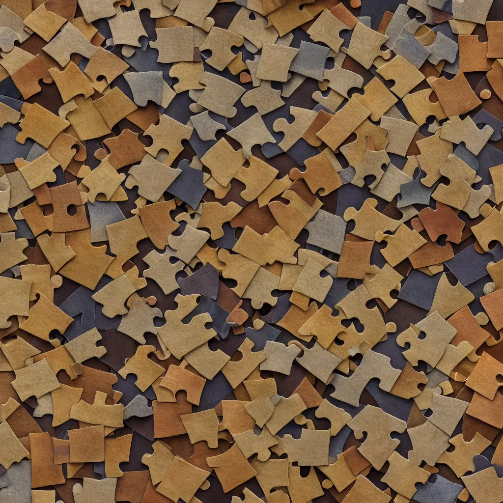 Prompt: puzzle set texture, 4k