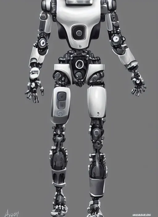 Prompt: a robot wearing a police uniform, full body shot, highly detailed, digital painting, artstation, concept art, smooth, sharp focus, illustration