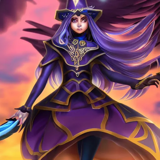 Image similar to eautiful dark magician girl, full body, mystical, ultra detailed, 4 k