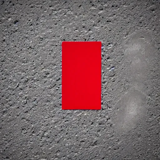 Image similar to close photograph of a cd cover with a small red rectangle on its side