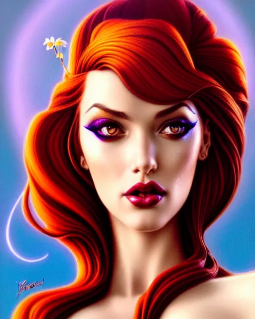 Image similar to Beautiful and playful Jessica Rabbit portrait, art nouveau, fantasy, intricate flower designs, elegant, highly detailed, sharp focus, art by Artgerm and Greg Rutkowski and WLOP