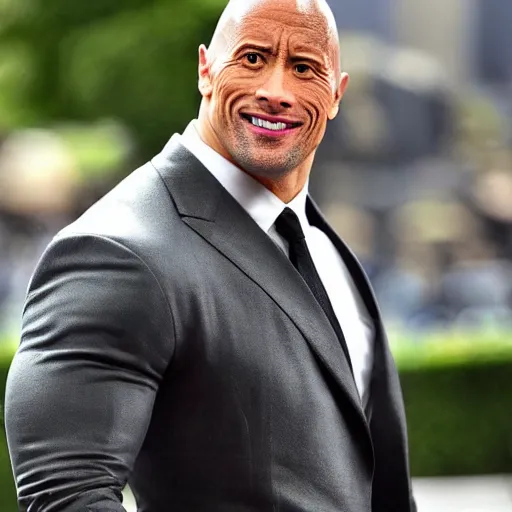 Prompt: Dwayne Johnson susy face