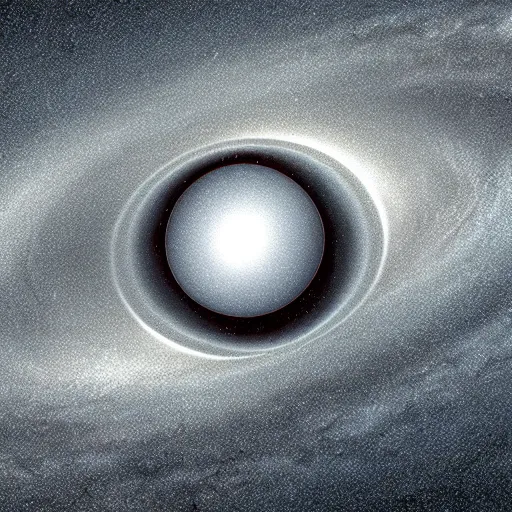 Image similar to black hole event horizon