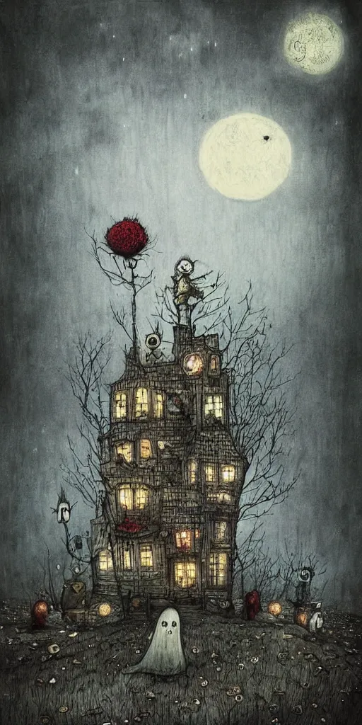 Image similar to a ghost scene by alexander jansson