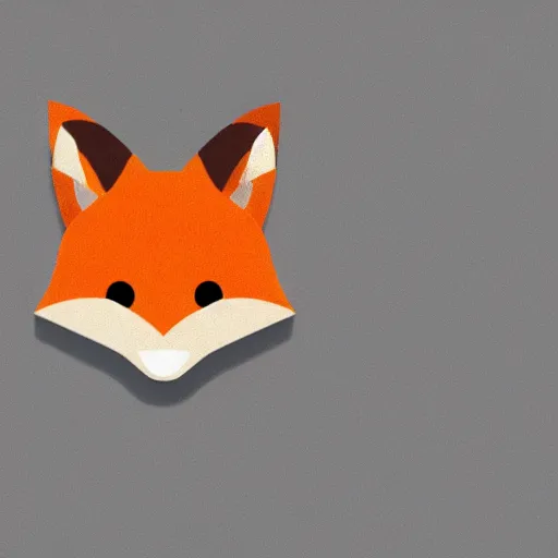 Image similar to professional emoji of a cute fox, high quality, HD, minimalist, 8K, famous