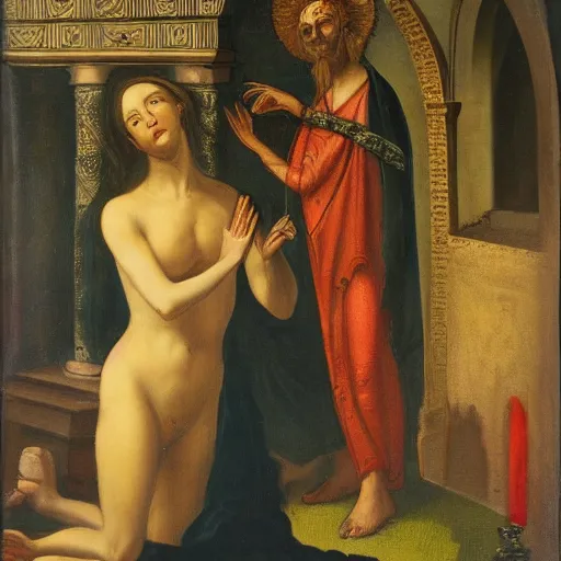 Image similar to salome with the head of saint john the baptist