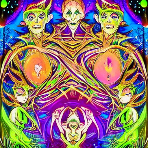 Prompt: dmt elves