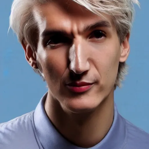 Prompt: xqc, big long nose, underbite