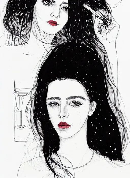 Image similar to a portrait of a pretty young lady by kaethe butcher