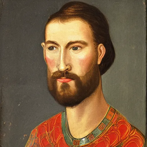 Image similar to portrait of an anglo saxon prince