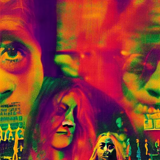 Image similar to psychoactive 🪰. Silence of the lambs movie poster. radioactive. pixel glitching. cool hack cyberpunk. 🪰🪰🪰🪰🪰. psychadelic rainbow colors. superglitch. wallhack