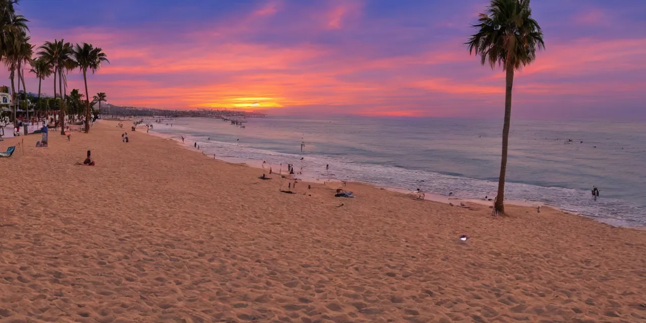 Image similar to sunset view beach of Valencia,