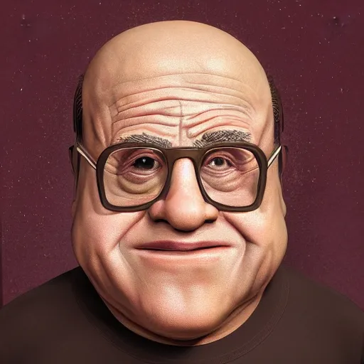 Image similar to hyperrealistic mixed media realistic sculpture of danny devito cephalopod, stunning 3 d render inspired art by xiang duan and thomas eakes, perfect facial symmetry, hyper realistic texture, realistic, highly detailed attributes and atmosphere, dim volumetric cinematic lighting, 8 k octane detailed render, post - processing, masterpiece,