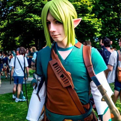 Link Zelda Cosplay - AI Photo Generator - starryai