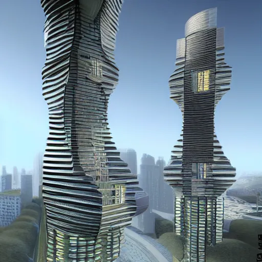 Image similar to highly advanced futurescape, intricate, high detailed, superstructures, elegant architecture ::