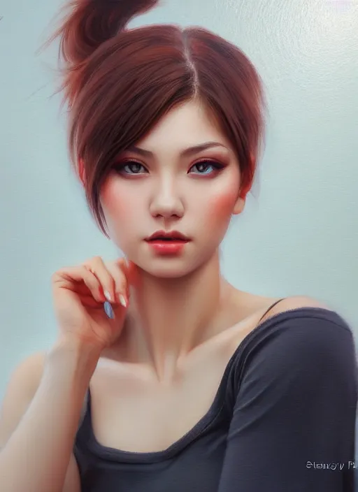 Image similar to photo of a gorgeous young woman in the style of stefan kostic, realistic, professionally, professionally color graded, half body shot, sharp focus, 8 k high definition, insanely detailed, intricate, elegant, art by stanley lau and artgerm