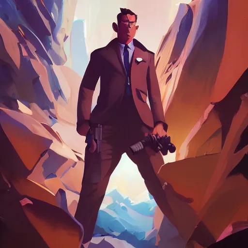 Image similar to hero world agent 0 0 7, behance hd by jesper ejsing, by rhads, makoto shinkai and lois van baarle, ilya kuvshinov, rossdraws global illumination