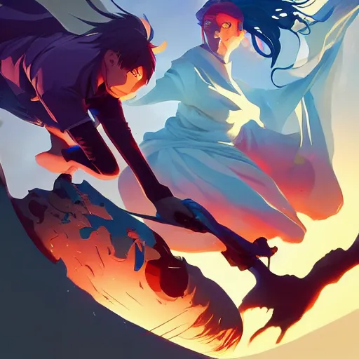 Image similar to hero world bleach, behance hd by jesper ejsing, by rhads, makoto shinkai and lois van baarle, ilya kuvshinov, rossdraws global illumination