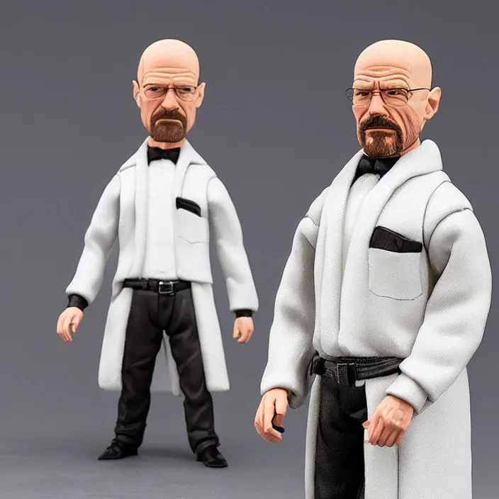 Image similar to walter white, a goodsmile figure of walter white, figurine, detailed product photo