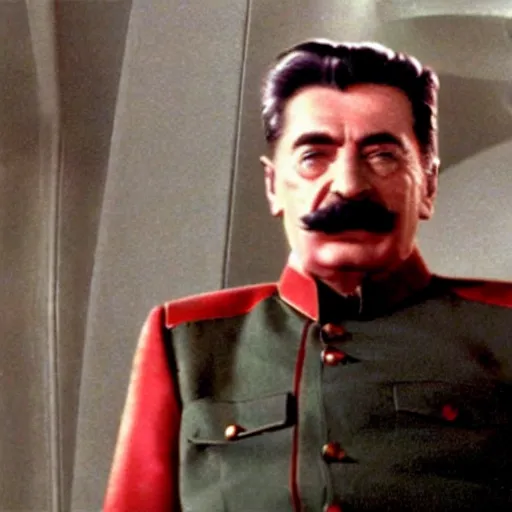 Image similar to A still of Stalin in Star Trek