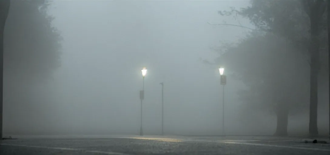 Prompt: a lonely duck under a street light, fog, still from a movie by bong joon - ho