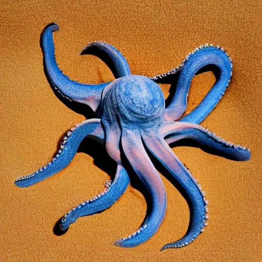 Image similar to octopus wrestling with a sphere, sphere is earth, 5 5 mm