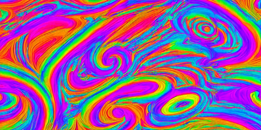 Prompt: psychedelic windows 95