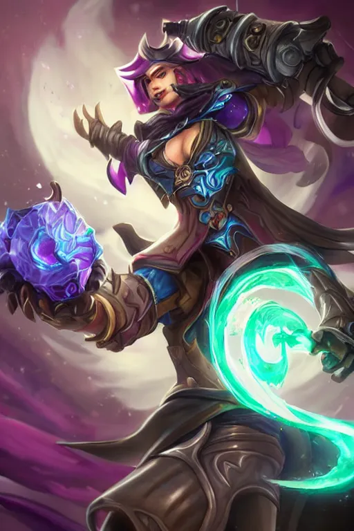 Image similar to arcane character, league of legends, by alexis wanneroy