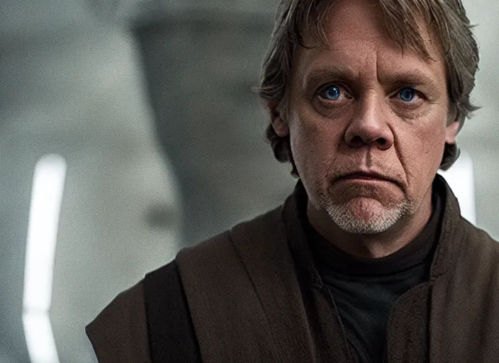 Prompt: luke skywalker in hbo's succession