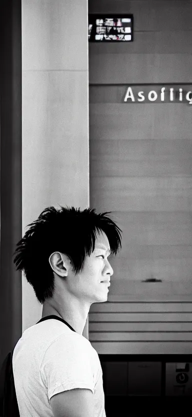 Image similar to “ a portrait of luffy at a airport, side shot, by shunji dodo, 8 k resolution, photo, high quality ”