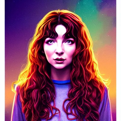 Prompt: richly detailed color illustration young kate bush illustrated by artgerm and mina petrovic and timothy kong and marina federovna. 3 - d shadowing, stranger things