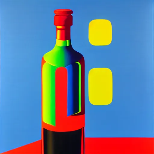 Image similar to vodka bottle by shusei nagaoka, kaws, david rudnick, airbrush on canvas, pastell colours, cell shaded, 8 k