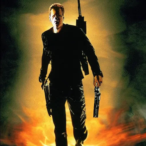 Image similar to Neo fighting Jack Bauer, from Matrix: 24 crossover (2005)