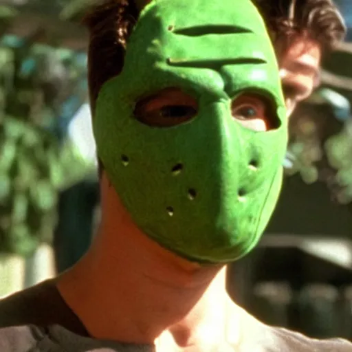 Prompt: tom Holland as The mask (1994)