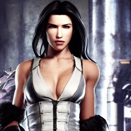 Image similar to Jacqueline MacInnes Wood as Tifa Lockhart in Final Fantasy VII Remake