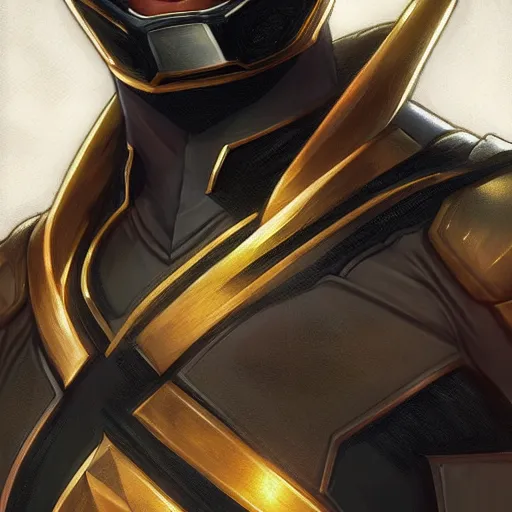 Image similar to portrait of a black ranger, D&D, fantasy, highly detailed, digital painting, artstation, smooth, sharp focus, illustration, art by artgerm and greg rutkowski and alphonse mucha