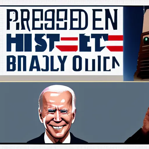 Image similar to President Joe Biden. Glowing eyes. Fantasy concept art. Best of ArtStation.