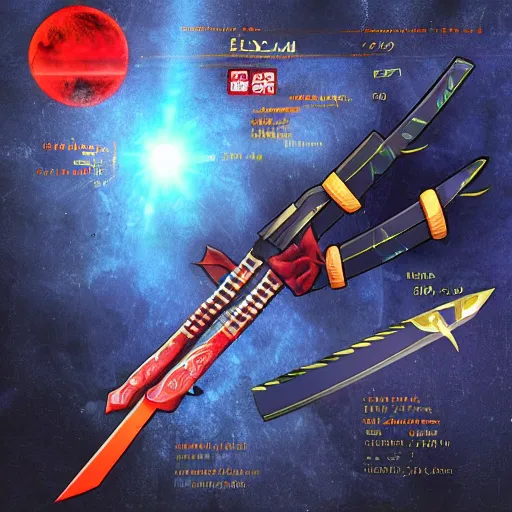 Image similar to alien katana