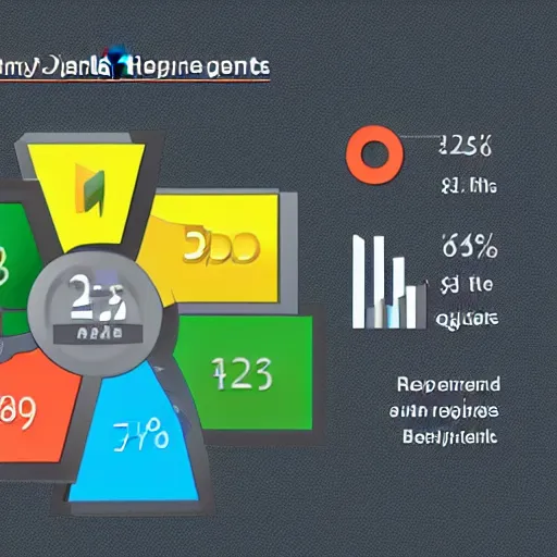 Image similar to a powerpoint presentation for a generic business showing quarterly reports. the data includes graphs and numbers. the content is boring and annoying.