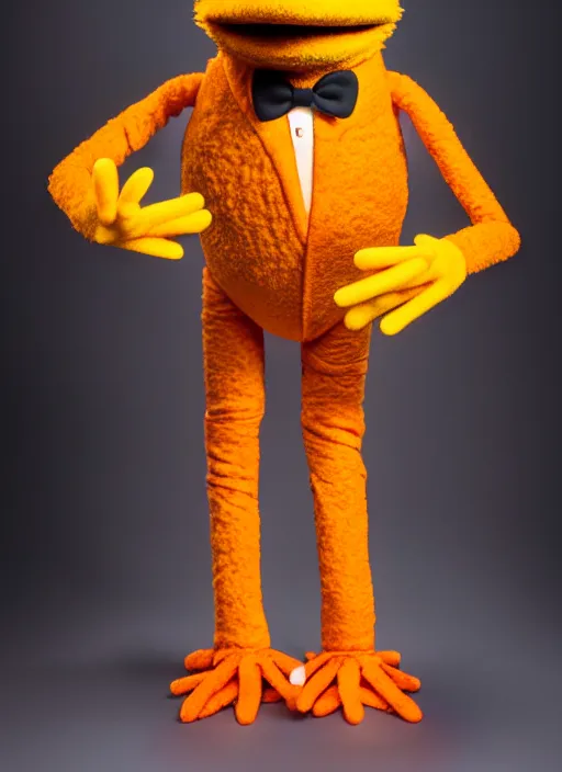 Image similar to studio portrait still of muppet!!!!! gordon freeman!!!!!! as a muppet muppet as a muppet, 8 k, studio lighting, key light,