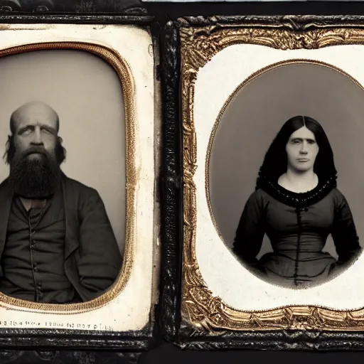 Image similar to the simpsons, tintype photo of homer and marge by julia margaret cameron 1 8 8 0 s, realistic, body shot, sharp focus, 8 k high definition, insanely detailed, intricate, elegant