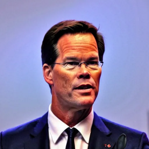 Image similar to Mark Rutte as Satan