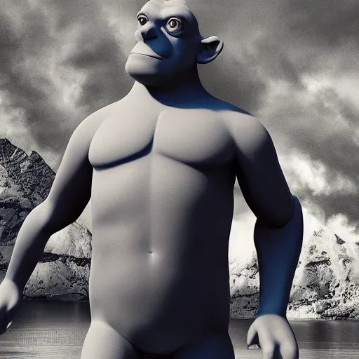 Prompt: Mark Zuckerberg as a giant ogre, highly detailed, high quality, HD, 4k, 8k, Canon 300mm, professional photographer, 40mp, lifelike, top-rated, award winning, realistic, sharp, no blur, edited, corrected, trending