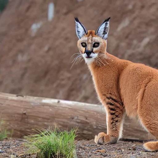 Prompt: cute caracal by elisa bohne