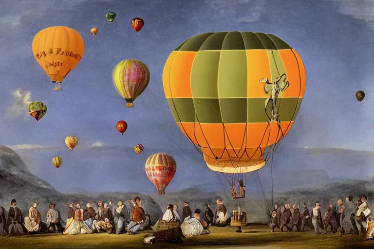 Image similar to Charles Darwin hot air balloon