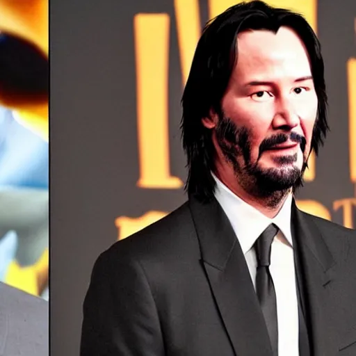 Prompt: Keanu Reeves as Batman, unmasked