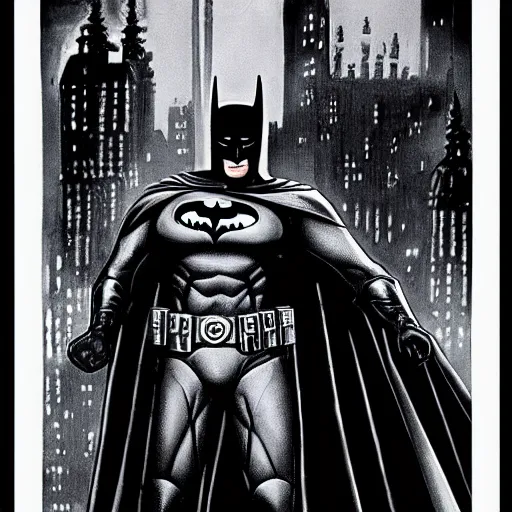 Image similar to Batman by H.R Giger